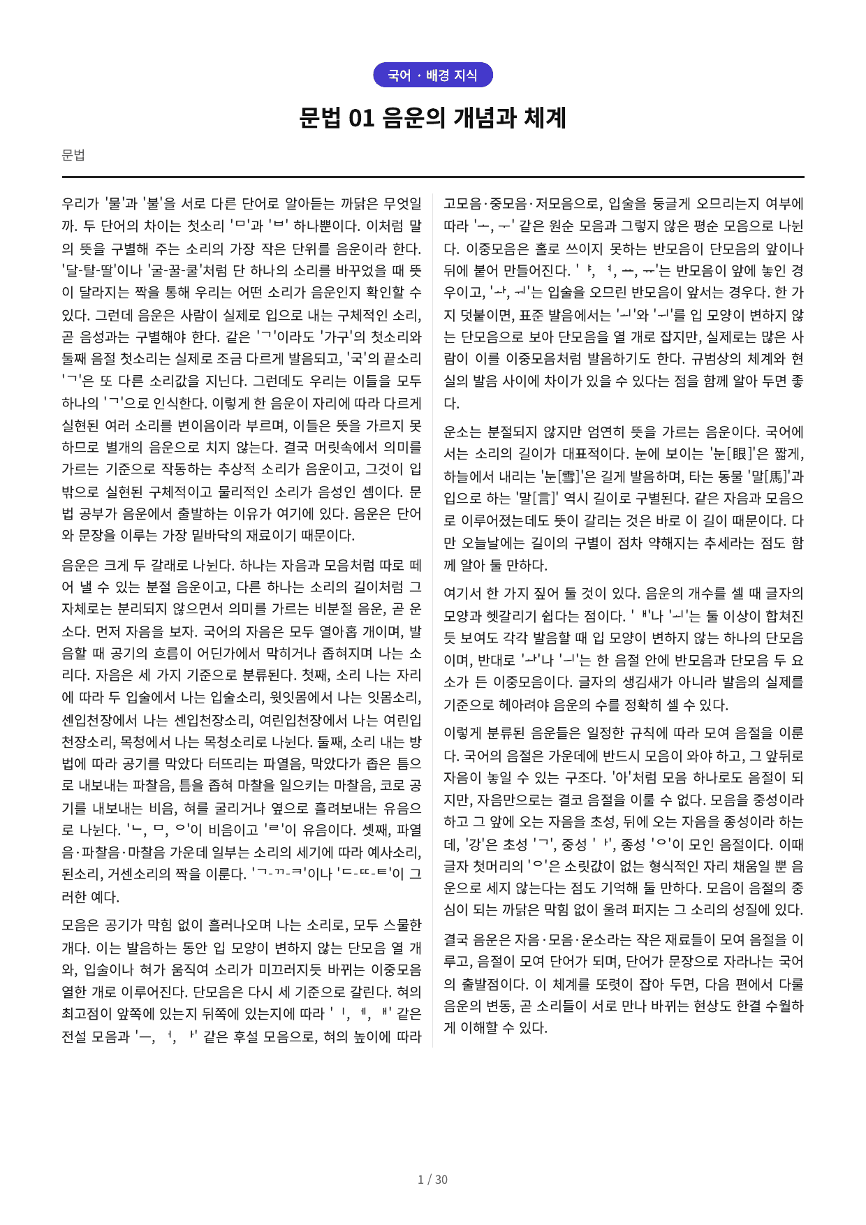 문법 01 음운의 개념과 체계_preview_undefined