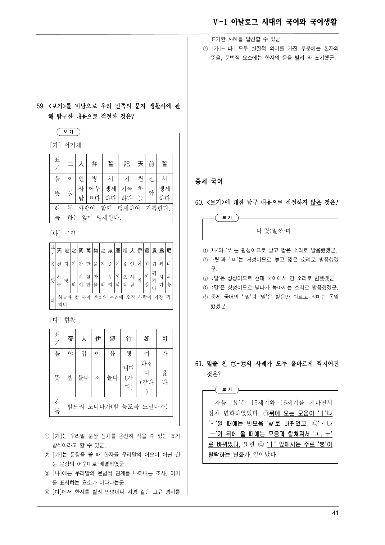 천재 화언 5-(1) 아날로그 시대의 국어와 국어 생활 100제_preview_undefined