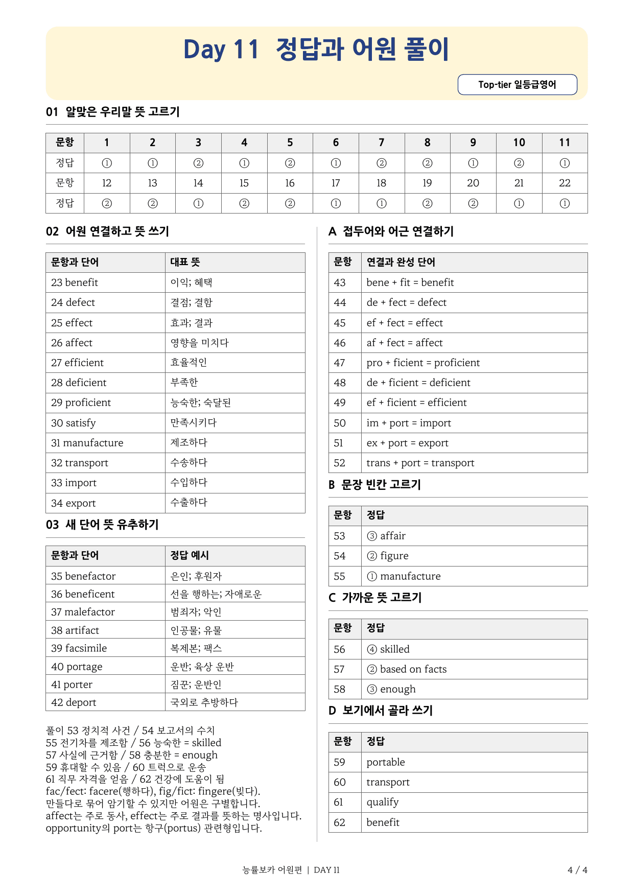 능률보카어원편- 고등어휘끝내기 (Day 1-5) 300 문항_preview_undefined